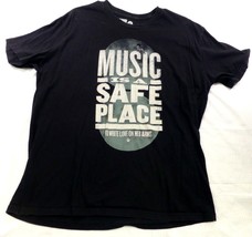 Music Is A Safe Place Black T-Shirt XL By To Write Love On Her Arms - $14.25