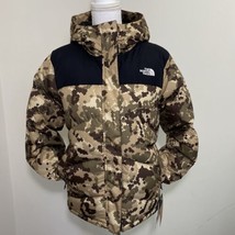 The North Face Women&#39;s Balham Down Coat Black / Digi Camo Print Sz M - £115.48 GBP