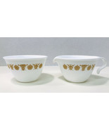 Corelle by Corning Ware Vintage 1970’s Golden Butterfly Sugar Bowl &amp; Cre... - £11.95 GBP