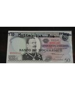 Mozambique 1970 50 Escudos Lge Banknote - P116 - Very nice Auth CU 2707 - $8.19 CAD