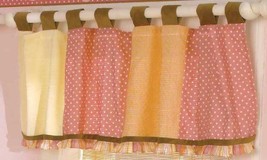 CoCalo Tropical Punch Window Valance Polka Dot Gingham Plaid Stripe Pink... - £12.42 GBP