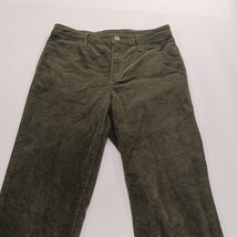 Talbots Corduroy Jegging Women's 14 (28×29) Green Mid Rise Stretch Pants VN5214 image 14