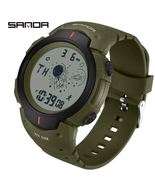 Men&#39;s Digital Watch Silicone Strap Digital Alarm Mode Countdown Sport Me... - £29.70 GBP