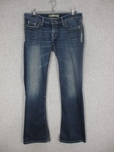 BKE STella Women&#39;s Bootcut Jeans Low Rise Size 29 x 31.5 Buckle Medium Wash - £14.72 GBP