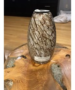 Ding 7.64 in. Brown River stone Glass Drum Pendant Shade - $273.94 MXN