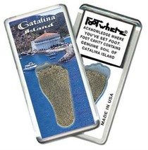 Catalina Island FootWhere® Souvenir Fridge Magnet. Made in USA - £6.37 GBP