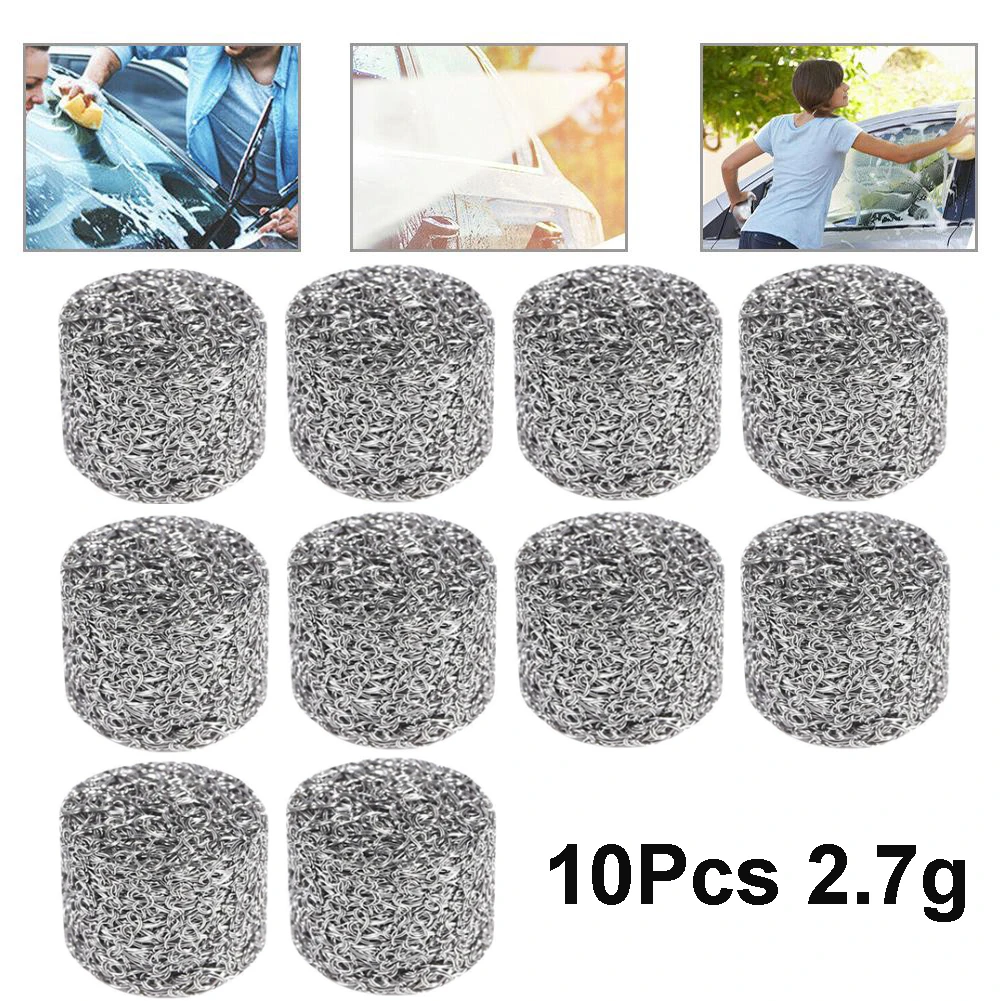 10Pcs Stainless Steel Foam Lance Mesh Gauze Filters Car Washing Accessories Fo - £12.04 GBP