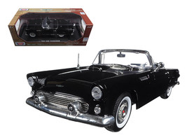 1956 Ford Thunderbird Black &quot;Timeless Classics&quot; 1/18 Diecast Model Car by Motorm - £52.20 GBP