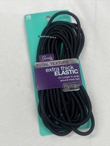 Goody Total Texture Extra Thick Elastic Longer 15 Ct Black COMBINE SHIPPING - £4.17 GBP