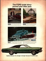 1965 1966 1967 1968 Ford Quiet Story Original Vintage Color Print Paper Ad b8 - £19.24 GBP