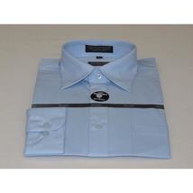Mens Milani dress shirt soft cotton Blend easy wash business long sleeves Blue image 6