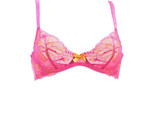 L&#39;AGENT BY AGENT PROVOCATEUR Womens Bra Elegant Lace Floral Pink S - $46.01
