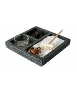 Square Buddha Zen Garden Set Lotus Incense And Candle Holder Meditation Kit - $545.33 MXN