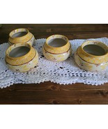 Temptations Tara Old World YELLOW  Onion soup Bowls set of 4 - £17.82 GBP