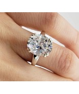 Lab diamond engagement ring, oval diamond engagement ring, oval diamond ... - $2,733.84 CAD+