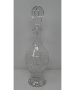 Bohemian Hand Cut Crystal Wine Decanter with Stopper - $31.99