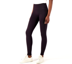 AnyBody Jacquard Smoothing Legging- Black, 1X - £18.20 GBP