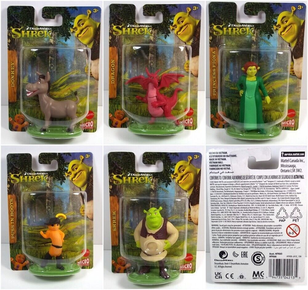 Primary image for SHREK pvc figures cake toppers  NEW