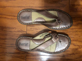 Born Sandals  Leather Thong  Flip Flop  Flats Size 9M - £18.76 GBP
