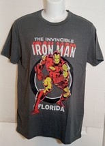 Disney Marvel Comics Invincible Iron Man Florida Tee Men&#39;s Medium - $13.10