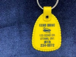 Vintage Promo Keyring Echo Drive Keychain Sunoco Oil Ancien Porte-Clés Ottawa On - £6.25 GBP