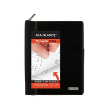 2024 AT-A-GLANCE Executive 8.25&quot; x 11&quot; Weekly &amp; Monthly Appointment Book Black - £52.46 GBP