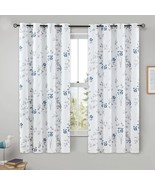 Beauoop Floral 100% Blackout Curtains 63 Inch Length 2 Panels For Bedroo... - $47.98