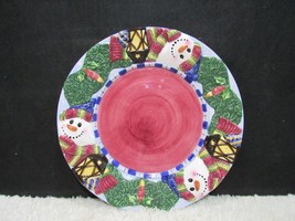 World Bazaars Inc 3D Christmas Snowmen Decorative Plate, Holiday Home Decor - £8.72 GBP