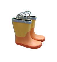 Girls Ali Colorblock Rain Boots - Cat and Jack (Size 12) ORANGE - NEW!!! - £14.74 GBP
