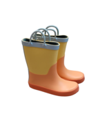 Girls Ali Colorblock Rain Boots - Cat and Jack (Size 12) ORANGE - NEW!!! - £14.60 GBP
