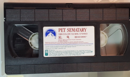 Stephen King&#39;s Pet Sematary VHS Supernatural Horror Film 1989 Vintage Cemetery - £3.91 GBP