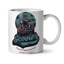 Vintage Scooter NEW White Tea Coffee Mug 11 oz | Wellcoda - $15.99