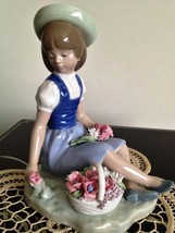 Lladro Picking Flowers # 1287 Mint, Retired - $329.00