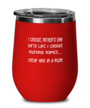 DAD Wine Glass How I Buy Fathers Day Gifts Cheap and in a Rush Red-WG  - £20.74 GBP