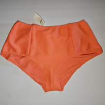 American Eagle Aerie High Waist Jacquard Bikini Bottom MEDIUM Cantaloupe... - $22.24