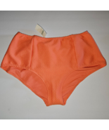 American Eagle Aerie High Waist Jacquard Bikini Bottom MEDIUM Cantaloupe... - $22.24
