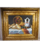 Art Oil Painting K. Hoskin American Indian Still Life Canvas 8&quot;x 10&quot; Woo... - £232.66 GBP