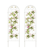 2 Pack 71 x 20 Inch Metal Garden Trellis Rustproof Plant Support for Cli... - $181.54 CAD