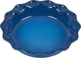 Le Creuset Stoneware 9" Heritage Pie Dish Marseille New Free Fast Shipping - $49.95