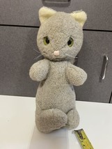 VTG RARE  Eden Beatrix Potter? Gray grey Tom Cat Kitten Plush 12&quot; Stuffed Animal - £15.48 GBP