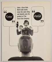 1964 Print Ad Coca-Cola Soda Pop Lady Photographer Drinks Bottle of Coke - £6.86 GBP