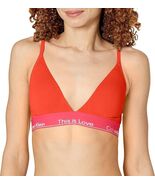 Calvin Klein Womens This is Love Lightly Lined Triangle Bra Medium Cherr... - €27,80 EUR