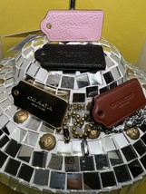 New COACH SIGNATURE CHARMS KEY FOB KEY RING select 2. &quot; *  .75 &quot; inch - $23.99