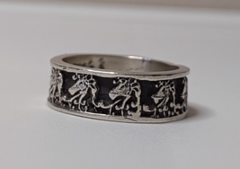 Very Cool 925 Sterling Silver Horse Head Ring Size 9.75 - £51.89 GBP