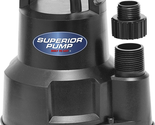 Superior Pump 91016 Thermoplastic Oil-Free Utility Pump, 1/6 HP, Black - £93.44 GBP