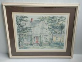 Signed Robert W Connaway St Augustine Victorian House Watercolor Print Framed image 2