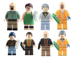 Breaking it Bad custom show minifigures building blocks 8pc set  - $39.99