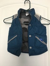 Oshkosh B&#39;Gosh Puffer Vest Reversible Baby Boy Size 18 Months Multicolor - £39.56 GBP