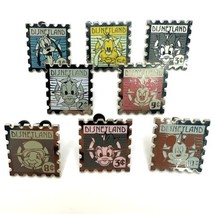 Disney Trading Pin Stamp Collection Lot Of 8 Pins Dlr Disneyland Resort - $23.36