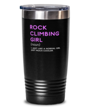 20 oz Tumbler Stainless Steel  Funny Rock Climbing Girl Definition  - £23.66 GBP